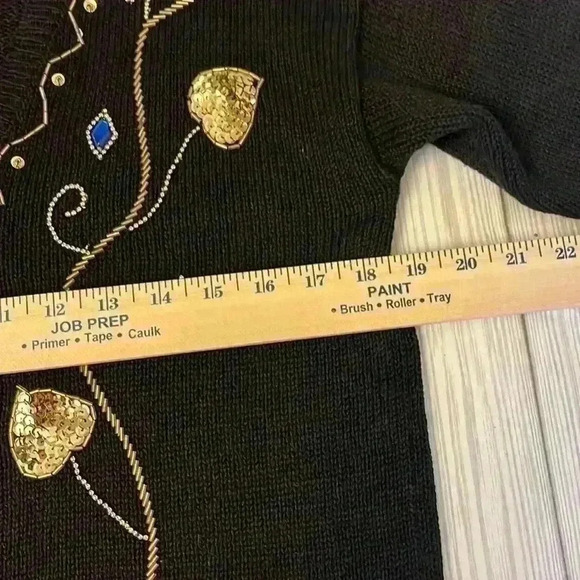 90’s Jewel Beaded Sweater/Cardigan - Picture 4 of 6